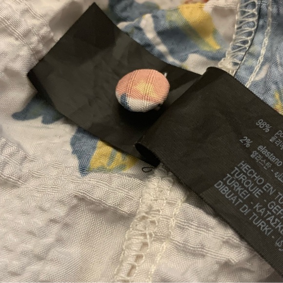 Zara Floral Patterned Long Sleeve Dress Size Medium - Picture 11 of 12